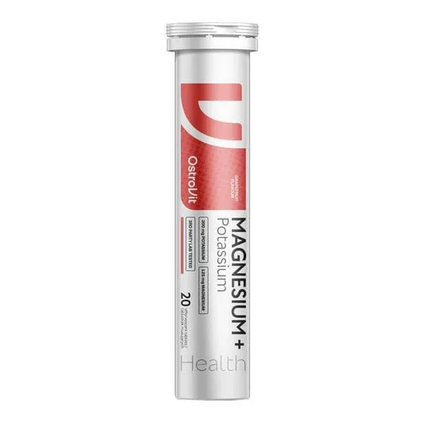 OstroVit Magneziu + Potasiu, comprimate efervescente, aromă de grapefruit, 20 buc. — preț și oferte