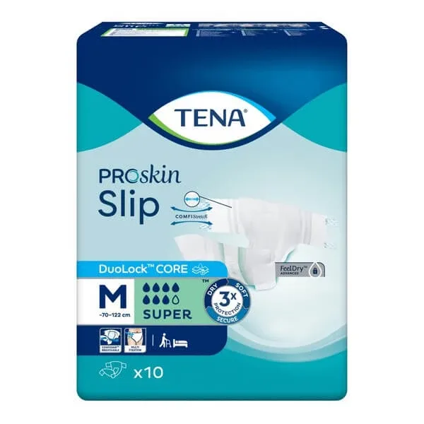 TENA Slip ProSkin Super, scutece, mărimea M, 10 buc. — preț și oferte