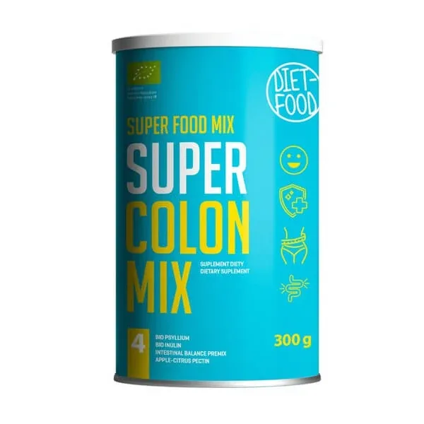 Diet-Food Super Colon Mix Bio, pulbere, 300 g — preț și oferte