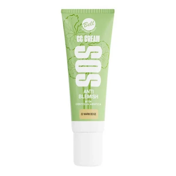 Bell SOS CC Cream, Cremă CC, 02 Warm Beige, 20 g — preț și oferte