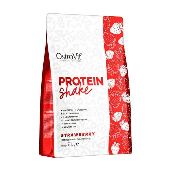 OstroVit Protein Shake, pulbere, aromă de căpșuni, 700 g — preț și oferte