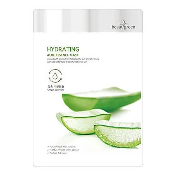 Beauugreen, Mască de față hidratantă, Aloe vera, 23 g — preț și oferte
