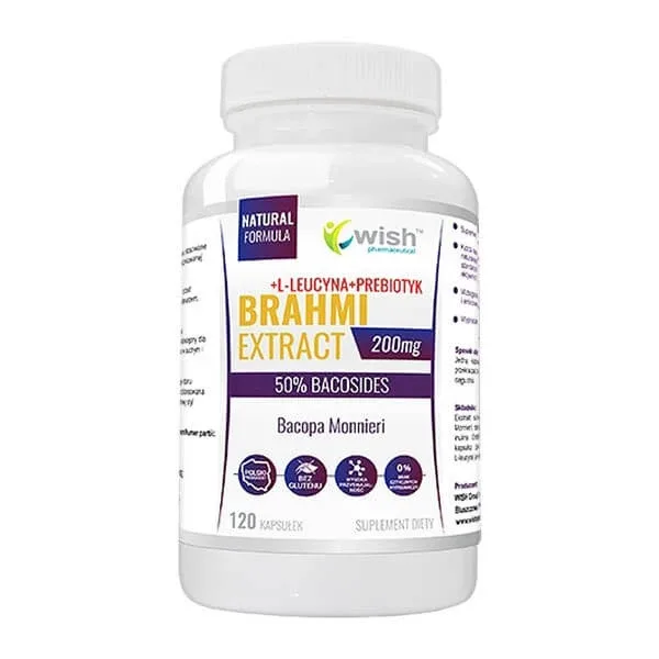 Wish Brahmi Bacopa Monnieri 200 mg, capsule, 120 buc. — preț și oferte