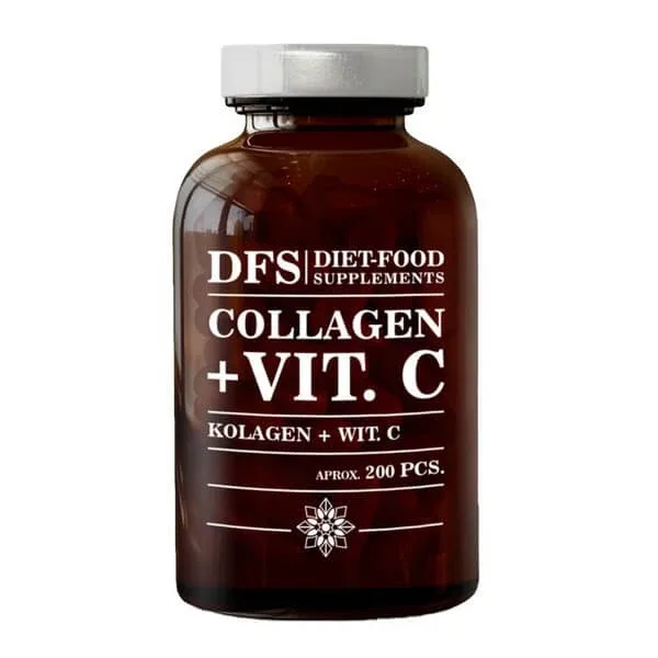 Dieta-alimente Suplimente Colagen + Vit. C, capsule, 200 buc. — preț și oferte