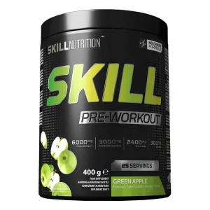 Skill Nutrition Pre-Workout, pulbere, aromă de măr verde, 400 g