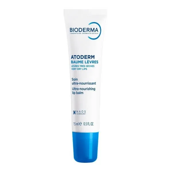 Bioderma Atoderm Levres, balsam hrănitor și regenerant pentru buze crăpate și uscate, 15 ml — preț și oferte