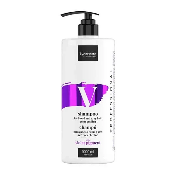 Vis Plantis Professional, șampon de răcire a culorii pentru păr blond și gri, 1000 ml — preț și oferte