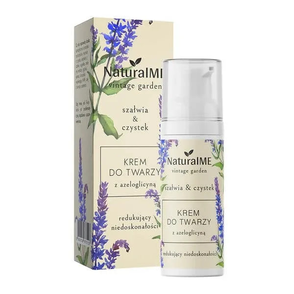NaturalME Vintage Garden, cremă de față cu azeloglycine, salvie &amp; purgativ, 50 ml — preț și oferte