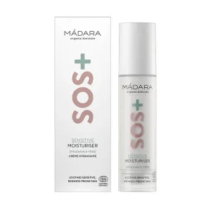 Madara SOS+ Sensitive Moisturiser, cremă hidratantă pentru piele sensibilă, 50 ml