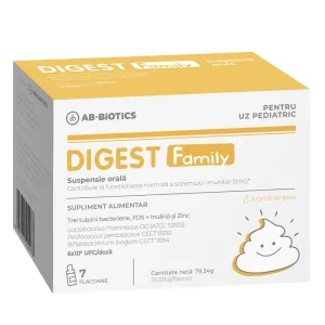 Digest Family suspensie orala, Ab-Biotics | 7 flacoane