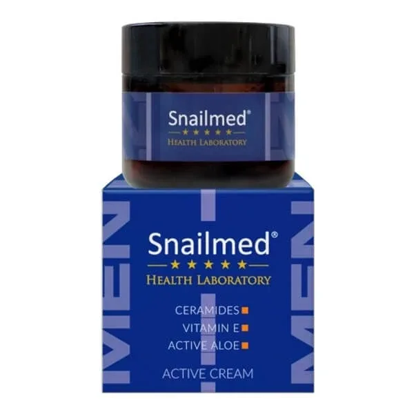 Snailmed, cremă de față lipoactivă pentru bărbați cu ceramide, aloe vera și vitamina E, 60 ml — preț și oferte