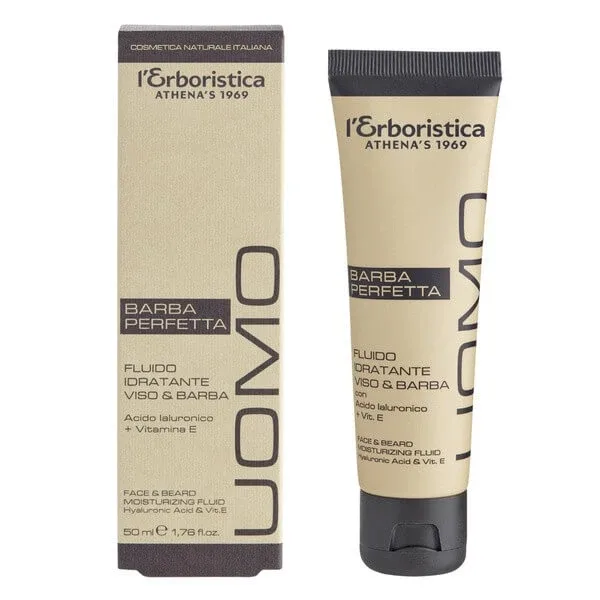 L'Erboristica Uomo, fluid hidratant pentru față și barbă, 50 ml L'Erboristica — preț și oferte