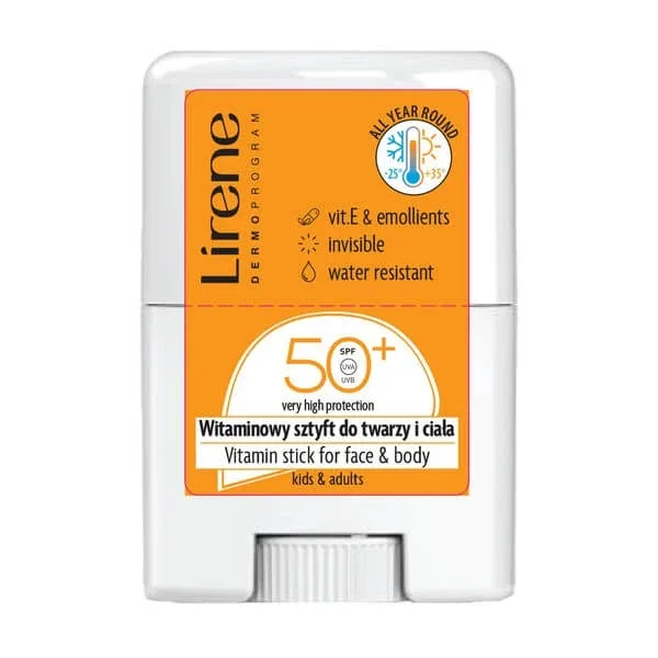 Lirene Dermoprogram Sun, stick pentru față și corp SPF50+, 15 g — preț și oferte