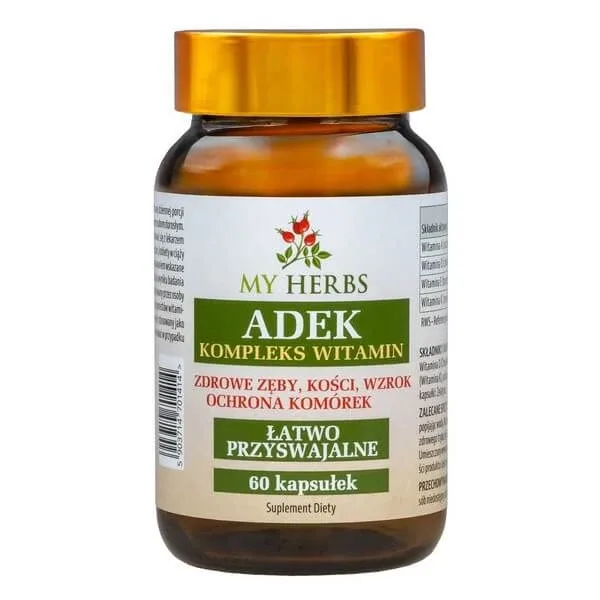 Bio Herbs ADEK Complex de vitamine, capsule, 60 buc. — preț și oferte