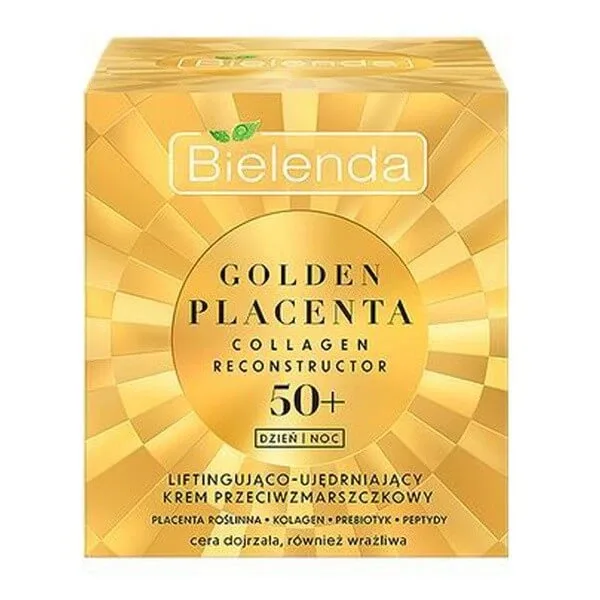 Bielenda Golden Placenta Colagen Reconstructor, cremă antirid de lifting și fermitate 50+, 50 ml — preț și oferte