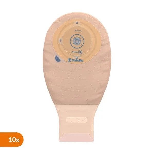 Esteem+, pungă stoma din plastic, bej cu fereastră, deschisă, 30-40 mm, 10 buc. — preț și oferte