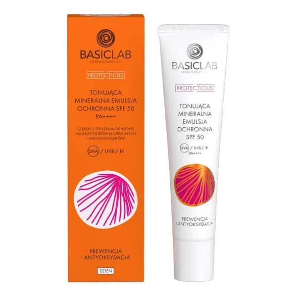 BasicLab Proteticus, emulsie minerală tonifiantă SPF 50 PPD 19.8 Prevenire și antioxidant, 40 ml — preț și oferte