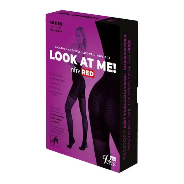 Look At Me! by Veera, colanți anti-celulită cu microfibră, culoare negru, mărimea L, 1 buc. — preț și oferte