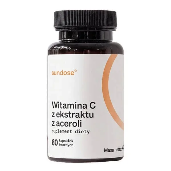 Sundose Vitamina C din extract de acerola, capsule tari, 60 buc. — preț și oferte