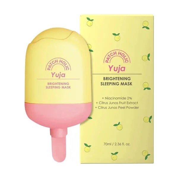 Patch Holic Yuja, mască de noapte iluminatoare cu vitamina C, 70 ml — preț și oferte