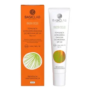 BasicLab Proteticus, emulsie tonică ultraușoară SPF 50 PPD 22.1 Prevenire și Antioxidare, 40 ml