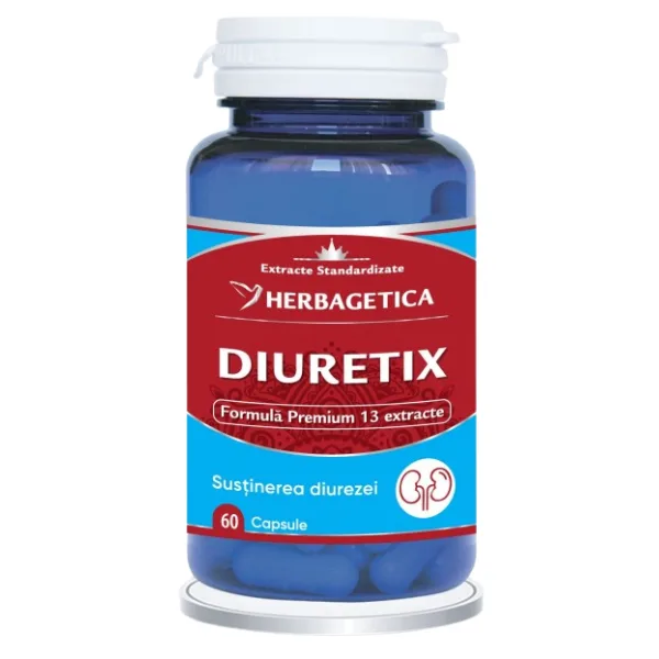 Diuretix, Herbagetica | 60 capsule — preț și oferte
