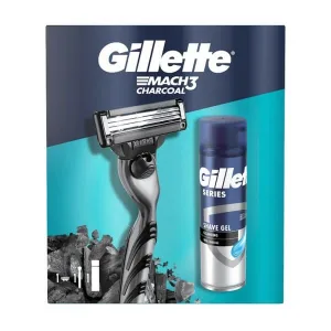 Set Gillette, aparat de ras Mach3 + Series, gel de curățare pentru bărbierit, 75 ml