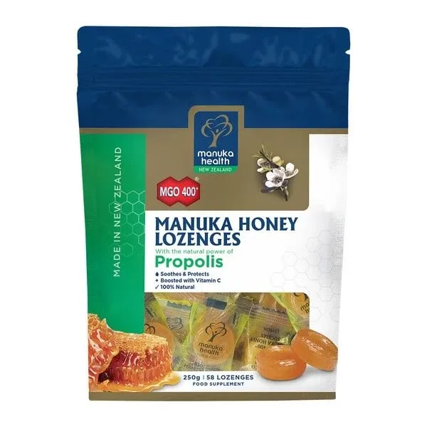 Bomboane cu miere de Manuka MGO 400+, propolis și vitamina C, 250 g — preț și oferte