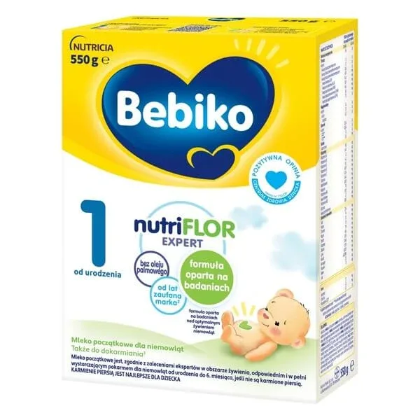 Bebiko 1 nutriFLOR Expert, lapte pentru sugari de la naștere, pulbere, 550 g — preț și oferte