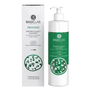 BasicLab Trichologis, șampon seboregulator pentru scalp gras și sensibil, 300 ml