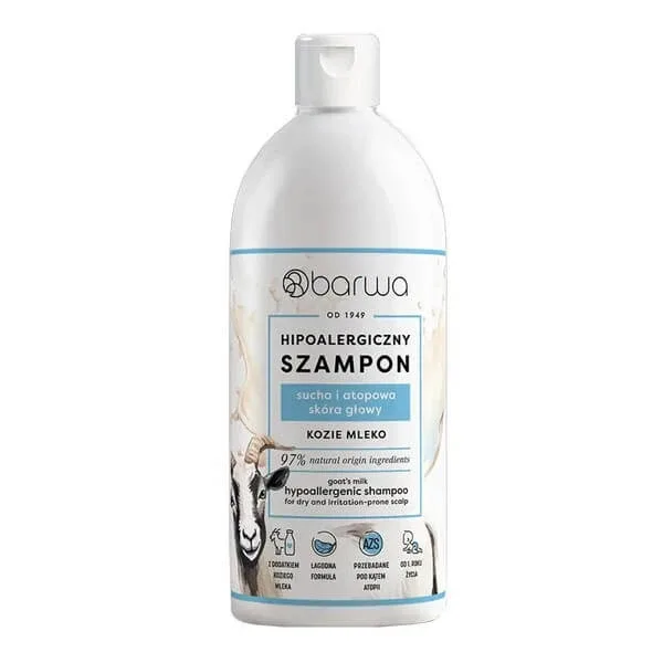 Barwa Hypoallergenic, șampon hipoalergenic, lapte de capră, 400 ml — preț și oferte