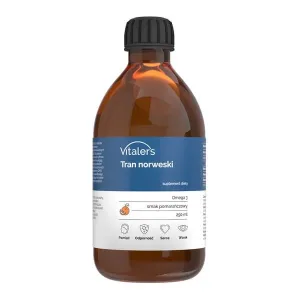 Vitaler's ulei de ficat de cod norvegian, portocaliu, lichid, 250 ml