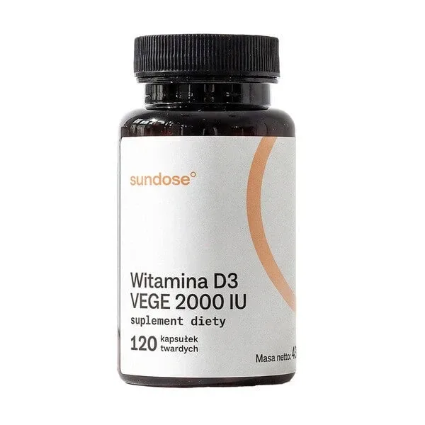 Sundose Vitamina D3 Vege 2000 UI, capsule tari, 120 buc. — preț și oferte