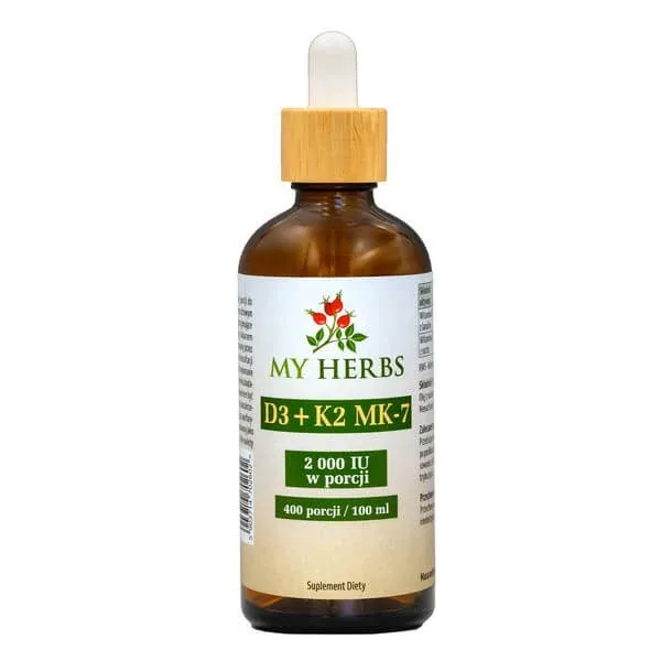 Bio Herbs D3 + K2 MK-7, lichid, 100 ml — preț și oferte