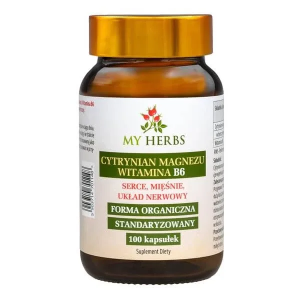 My Herbs Citrat de magneziu Vitamina B6, capsule, 100 buc. — preț și oferte