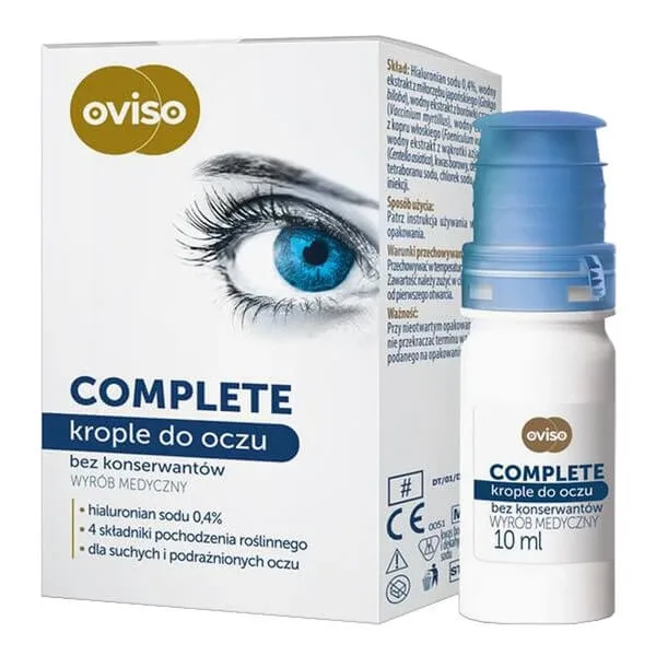 Oviso Complete, picături oculare fără conservanți, 10 ml — preț și oferte