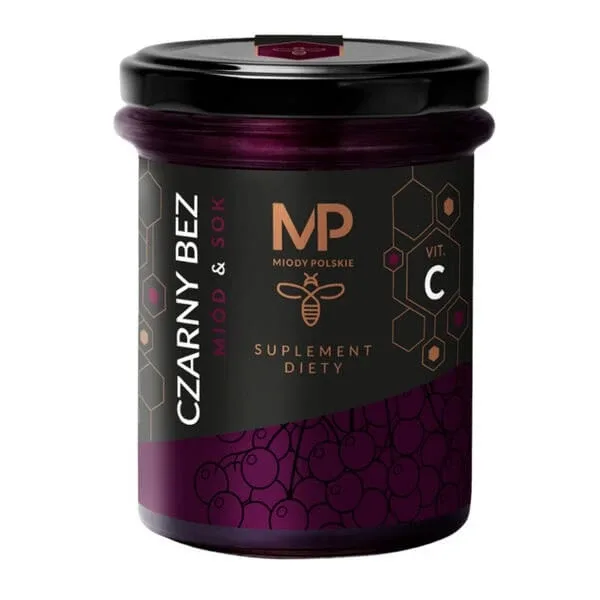 Miody Polskie Miód &amp; Czarny Bez suc, lichid, 250 g — preț și oferte