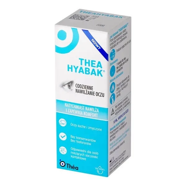 Hyabak, picături pentru ochi, hidratare zilnică, 10 ml — preț și oferte