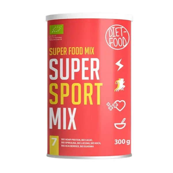 Diet-Food Super Sport Mix Bio, pulbere, 300 g — preț și oferte