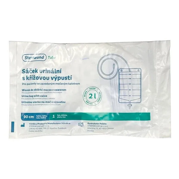 Pungă de colectare a urinei cu supapă, 2 l, 1 buc. — preț și oferte