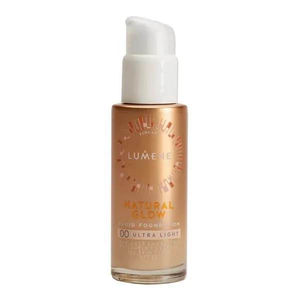 Lumene Natural Glow, fond de ten iluminator SPF 20, 00 Ultra Light, 30 ml — preț și oferte