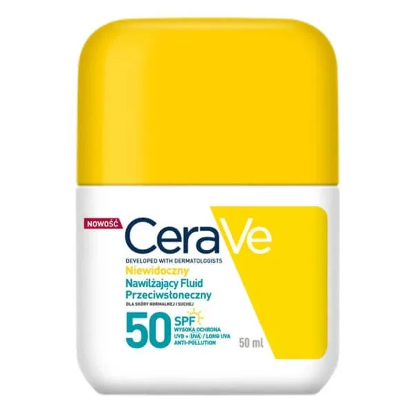 CeraVe, invizibil, cremă de protecție solară hidratantă SPF50, 50 ml — preț și oferte