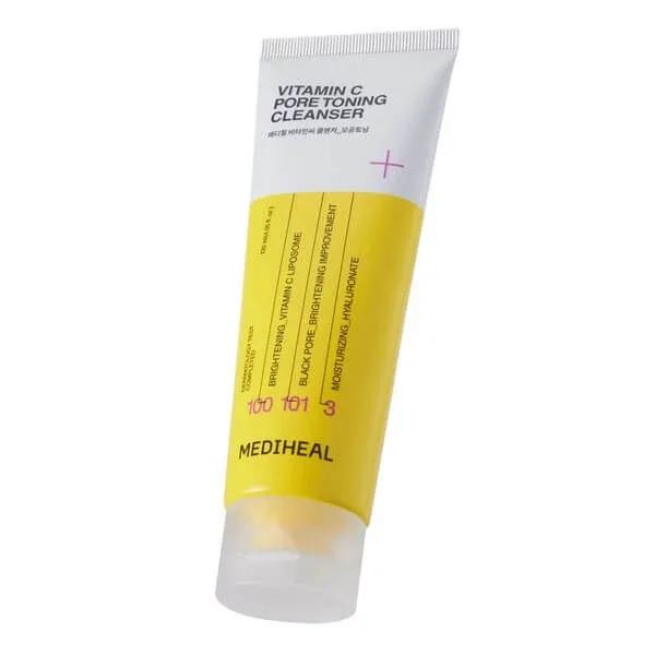Mediheal Vitamin C Pore Toning Cleanser, gel-spumă iluminatoare pentru curățarea feței cu vitamina C, 120 ml — preț și oferte