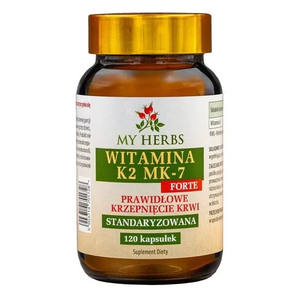 My Herbs Vitamina K2 MK-7 Forte, capsule, 120 buc. — preț și oferte