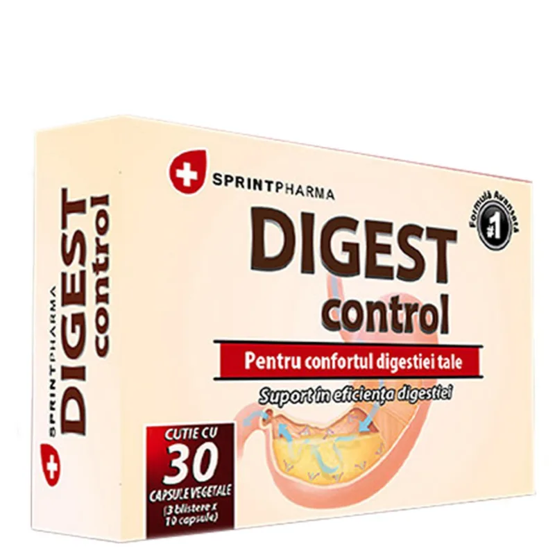 Digest Control, 30 caps. SPRINT PHARMA — preț și oferte