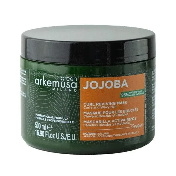 Green Arkemusa Milano Jojoba, mască pentru păr creț și ondulat, 500 ml — preț și oferte