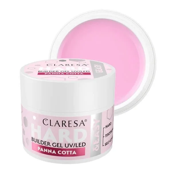 Claresa Hard&amp;Easy Builder Gel, gel pentru construirea unghiilor, Panna Cotta, 45 g — preț și oferte