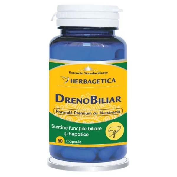 DrenoBiliar, Herbagetica | 60 capsule — preț și oferte
