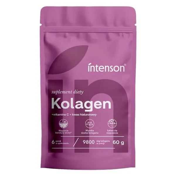 Intenson Colagen + vitamina C + acid hialuronic, pulbere, 60 g — preț și oferte