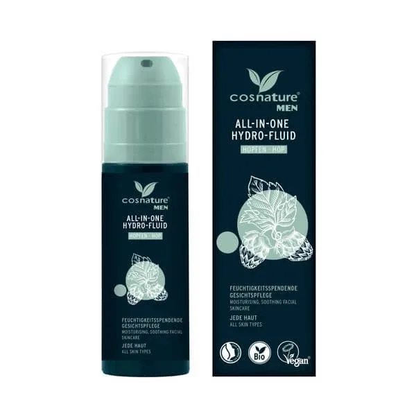 Cosnature Men, fluid hidratant natural cu extract de con de hamei, 50 ml — preț și oferte